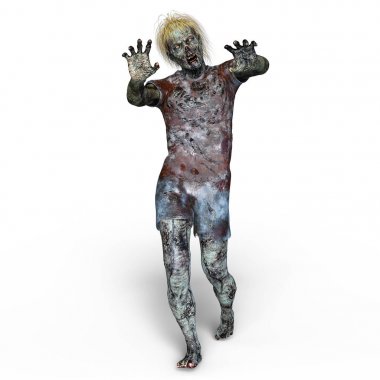 3d cg işleme bir zombi