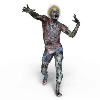 3d cg işleme bir zombi