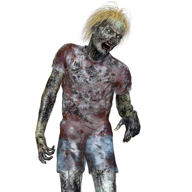 3d cg işleme bir zombi