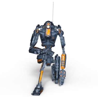 3d cg işleme bir robot