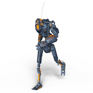 3d cg işleme bir robot