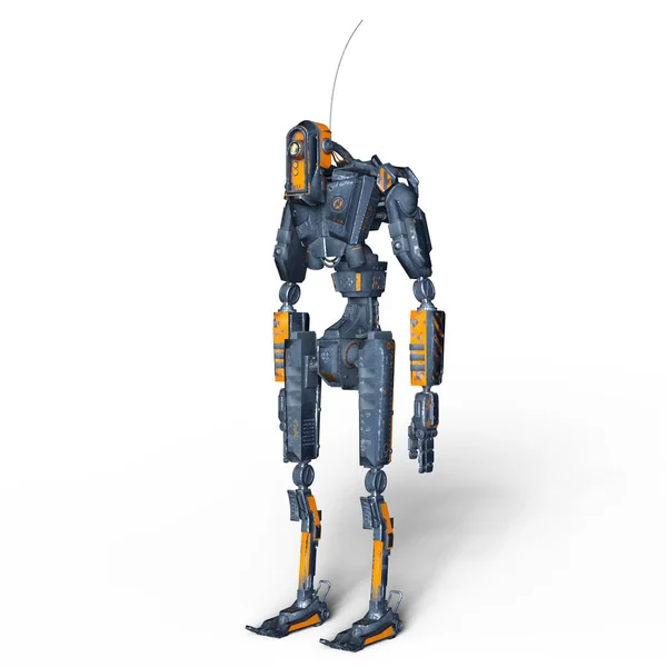 Renderowania 3D cg robota — Zdjęcie stockowe
