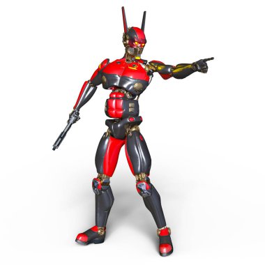 3d cg işleme bir robot