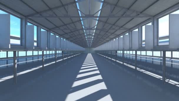 3D-cg rendering van de passage — Stockvideo