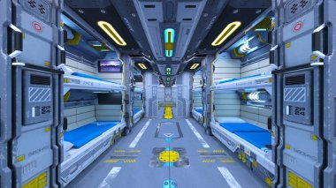 3d cg işleme uzay istasyonu