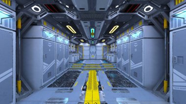 3d cg işleme uzay istasyonu