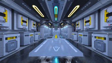 3d cg işleme uzay istasyonu