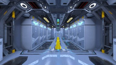 3d cg işleme uzay istasyonu