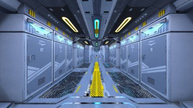 3d cg işleme uzay istasyonu