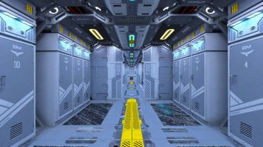 3d cg işleme uzay istasyonu