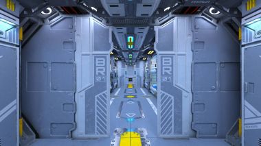 3d cg işleme uzay istasyonu