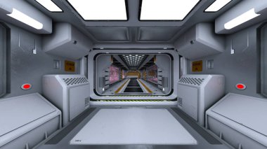 3d cg işleme uzay istasyonu