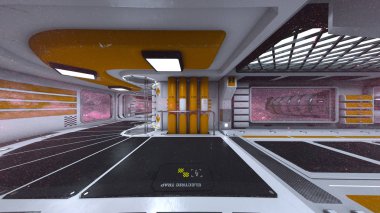 3d cg işleme uzay istasyonu