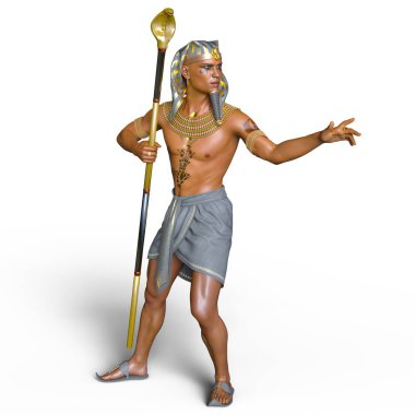 3d cg işleme bir Firavun