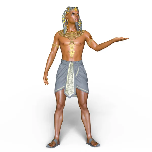 Representación 3D CG de un faraón — Foto de Stock