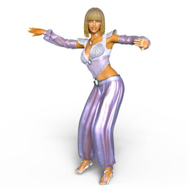 bir dansöz 3d cg render