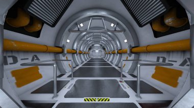 3d cg işleme uzay istasyonu