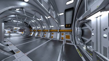 3d cg işleme uzay istasyonu