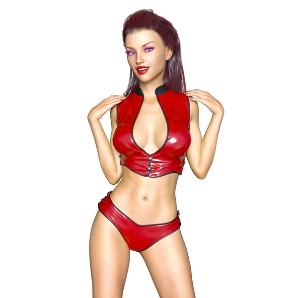 3D CG rendering of a bikini woman — Stock Photo, Image