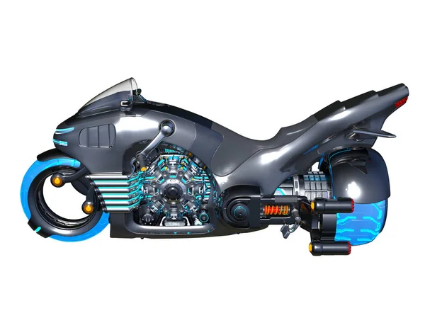 Vykreslování 3D cg motocyklu — Stock fotografie