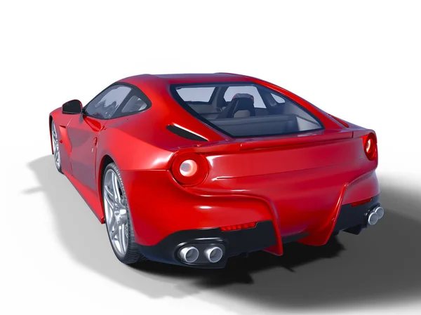 3d cg renderização de um carro esporte — Fotografia de Stock