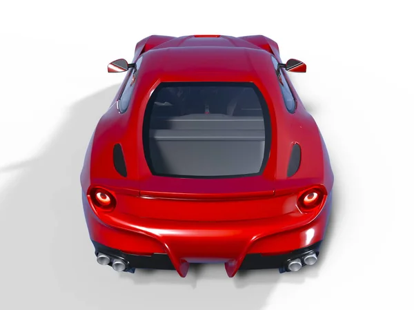 3D cg-rendering av en sportbil — Stockfoto