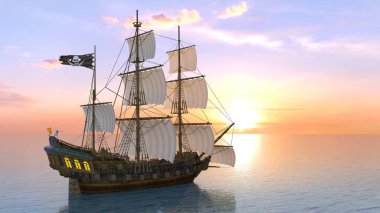 yelkenli tekne 3d cg render