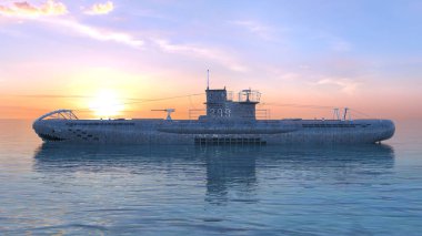 3d cg işleme denizaltı