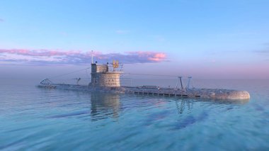 3d cg işleme denizaltı