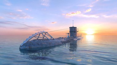 3d cg işleme denizaltı