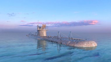 3d cg işleme denizaltı