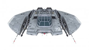 bir uzay gemisi 3d cg render