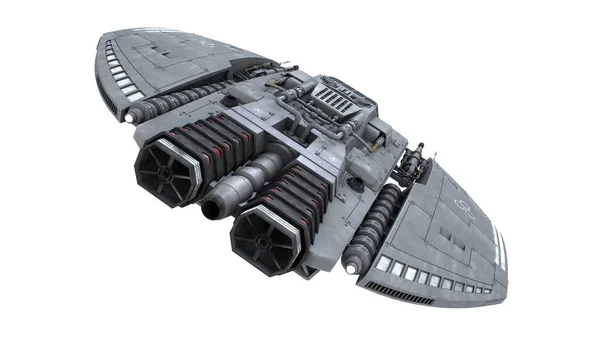 3D CG renderização de uma nave espacial — Fotografia de Stock