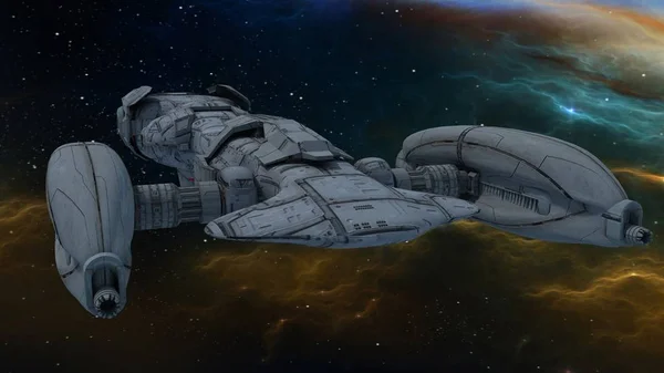3D rendering cg statku kosmicznego — Zdjęcie stockowe