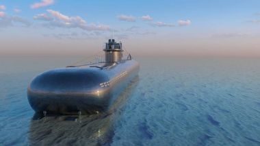 3d cg işleme denizaltı