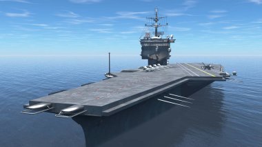 3d cg işleme uçak gemisi