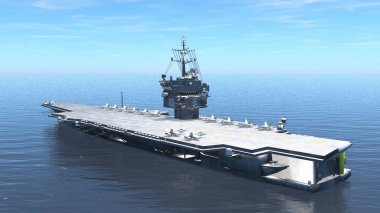 3d cg işleme uçak gemisi