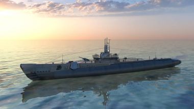 3d cg işleme uçak gemisi