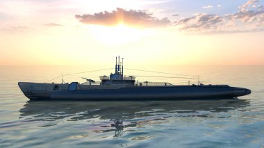 eskort gemisinin 3d cg işleme