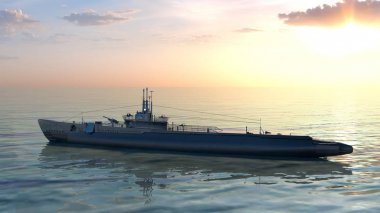 eskort gemisinin 3d cg işleme