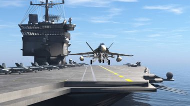 3d cg işleme uçak gemisi