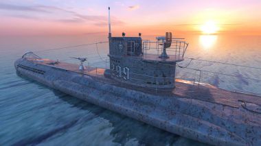 3d cg işleme denizaltı