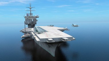 3d cg işleme uçak gemisi