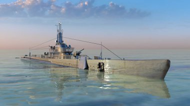 3d cg işleme denizaltı