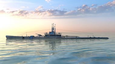 3d cg işleme denizaltı