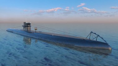 3d cg işleme denizaltı