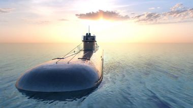 3d cg işleme denizaltı