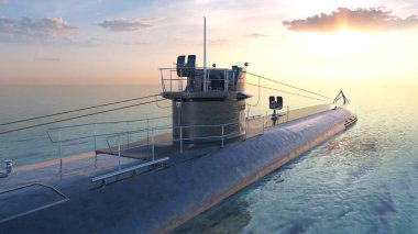 3d cg işleme denizaltı