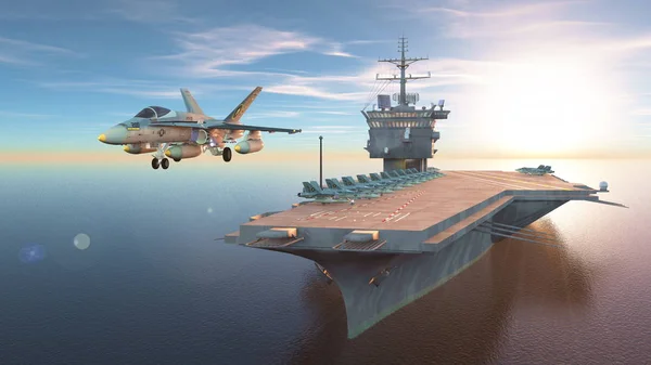 3d cg işleme uçak gemisi