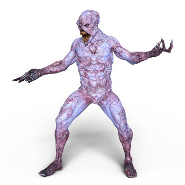 bir canavar 3d cg işleme